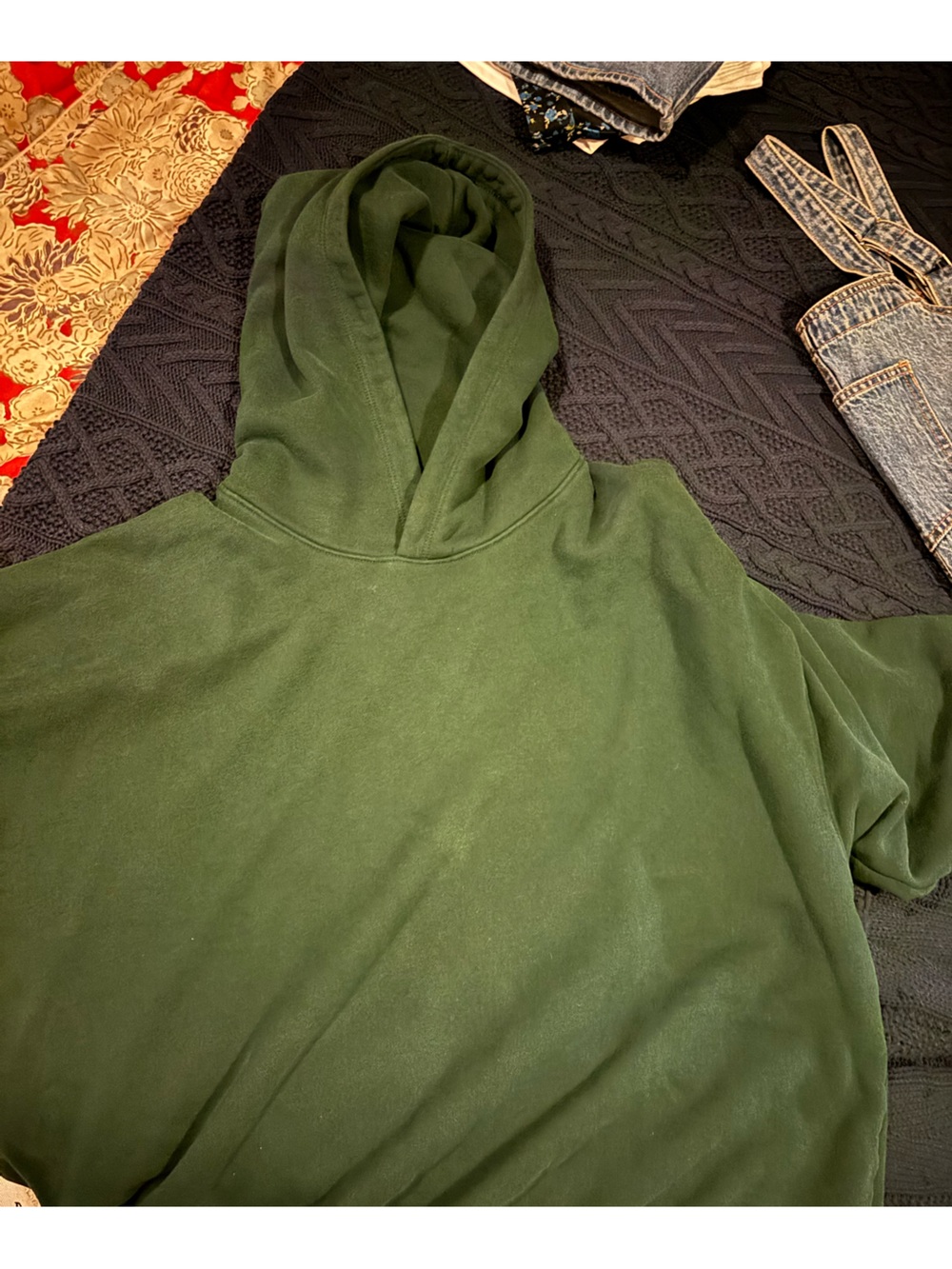American Eagle Dark Green Fleece Hoodie and Sweatpants